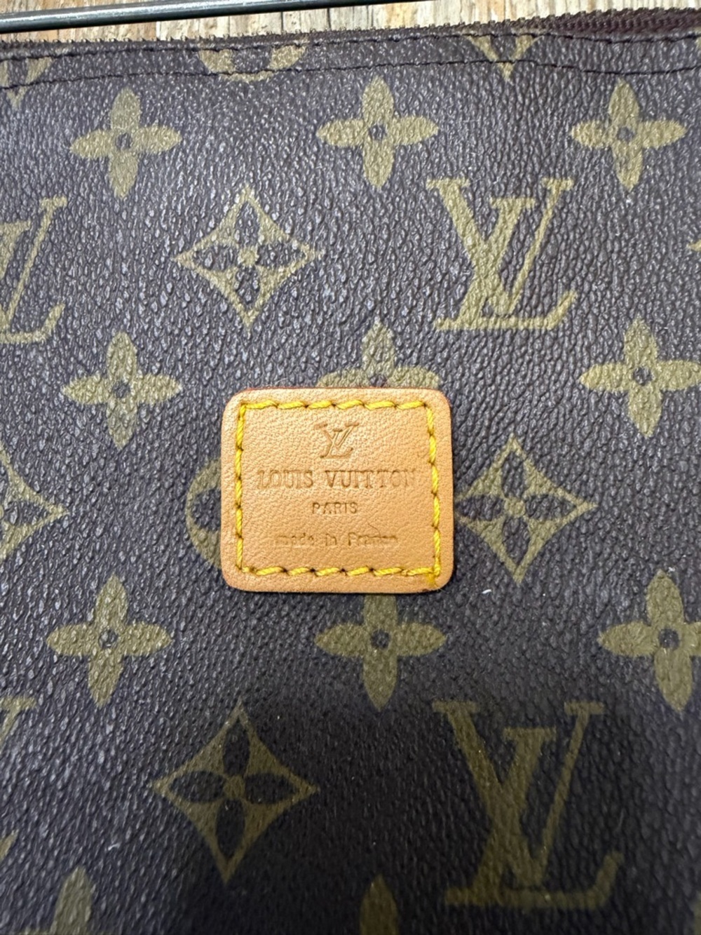 VTG Louis Vuitton Monogram Clutch Toiletry Pouch Cosmetic Bag 26 Large - Picture 4 of 16